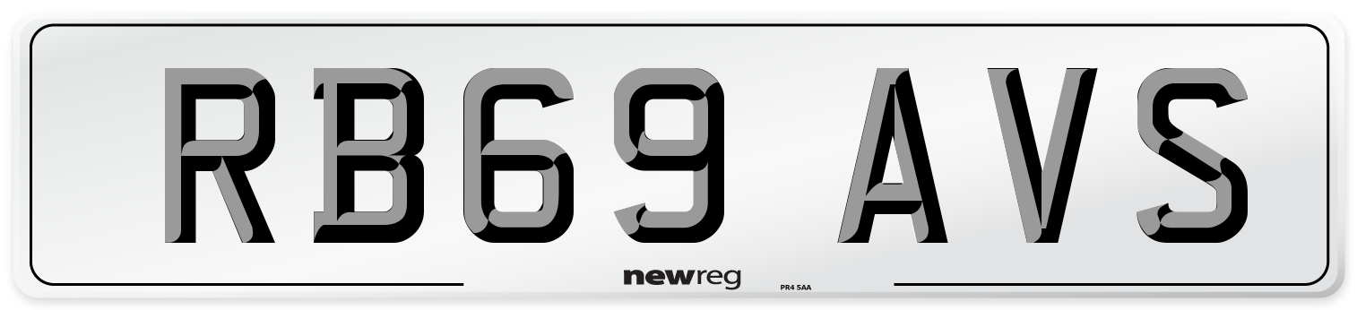 RB69 AVS Number Plate from New Reg